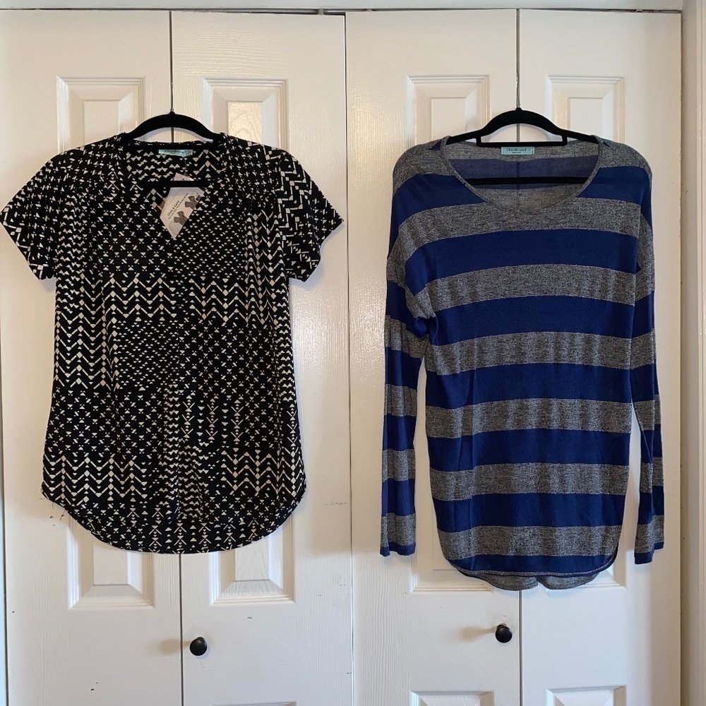 Chris and Carol ladies size small top lot; one new